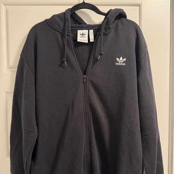 Adidas Men’s Hoodie — Black with Back Logo | Size XXL - Good Condition - Picture 2 of 5